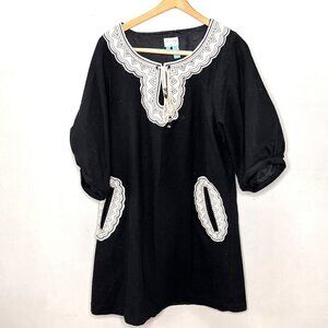 Plenty by Tracy Reese Short Sleeve Wool & Silk  Mini Dress - Size‎ 12
